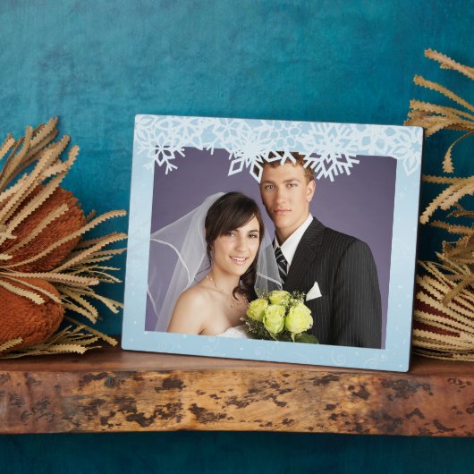 冬の雪 フォトプラーク (側面)