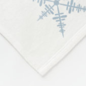 冬の雪 フリースブランケット (角)