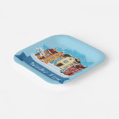 冬の雪 ペーパープレート (傾斜あり)