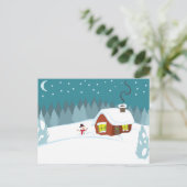 冬の雪 ポストカード (スタンド正面)
