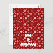 冬の雪 ポストカード (正面/裏面)