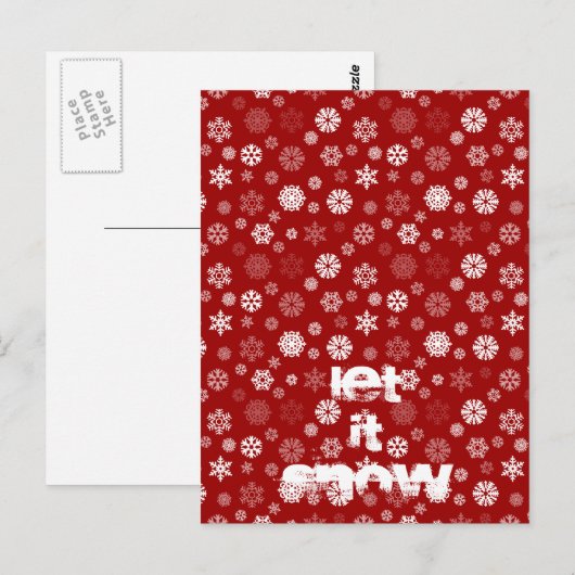 冬の雪 ポストカード (正面/裏面)