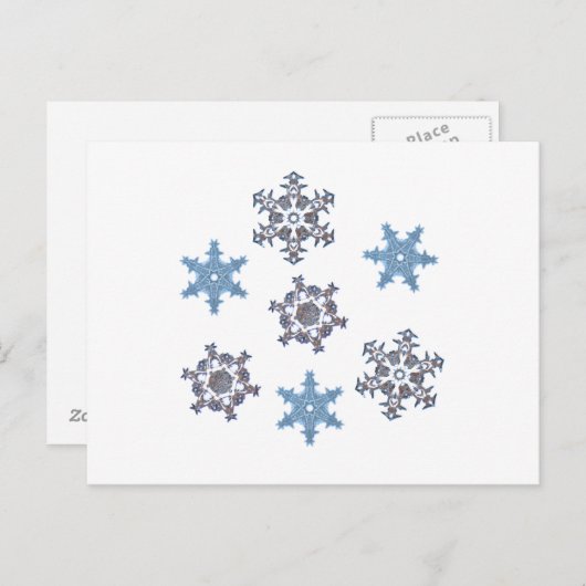 冬の雪 ポストカード (正面/裏面)