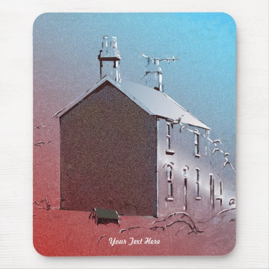 冬の雪 マウスパッド (正面)