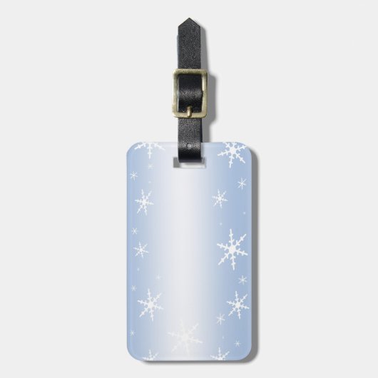 冬の雪 ラゲッジタグ (正面縦)