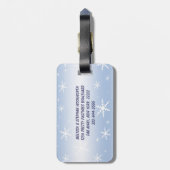 冬の雪 ラゲッジタグ (裏面縦)