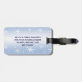 冬の雪 ラゲッジタグ (裏面横)