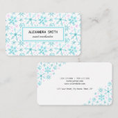 冬の雪 名刺 (正面/裏面)