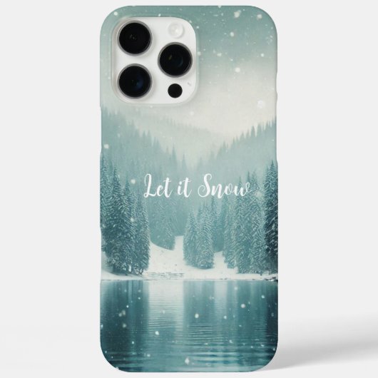 冬の雪、山の湖 Case-Mate iPhoneケース (裏面)