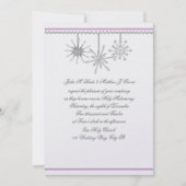 冬の雪 招待状 (正面)