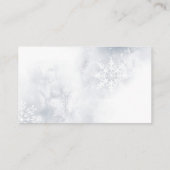 冬の雪 結婚する花嫁のためのレシピ エンクロージャーカード (裏面)