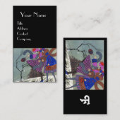 冬の雪/美しいファッション衣装デザイナー 名刺 (正面/裏面)