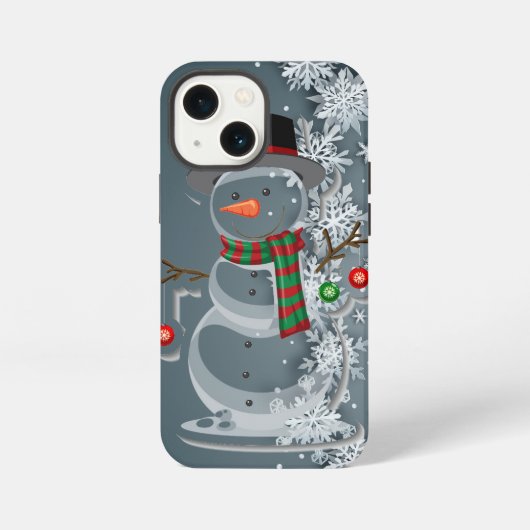 冬の雪 iPhoneケース (裏面)