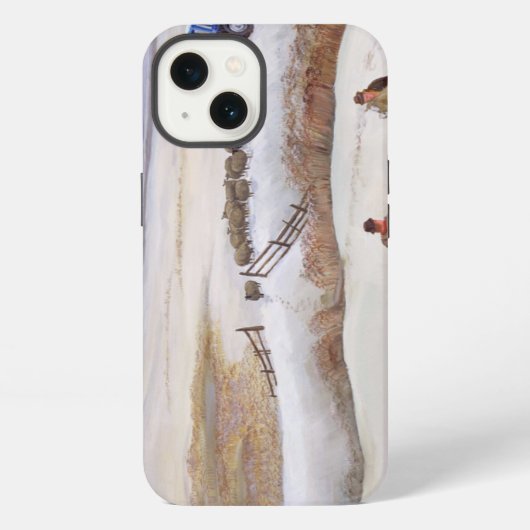 冬の雪 iPhoneケース (裏面)