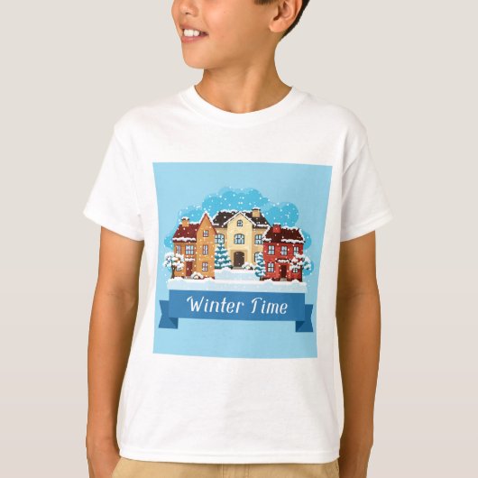 冬の雪 Tシャツ (正面)