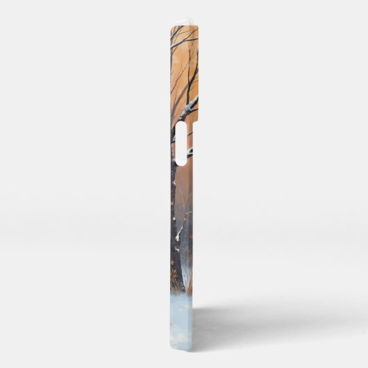 冬の雪iPhone 13 Proケース iPhoneケース (右側面)