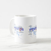 冬の雰囲気で心地よい冬の雰囲気を満喫 コーヒーマグカップ (正面左)