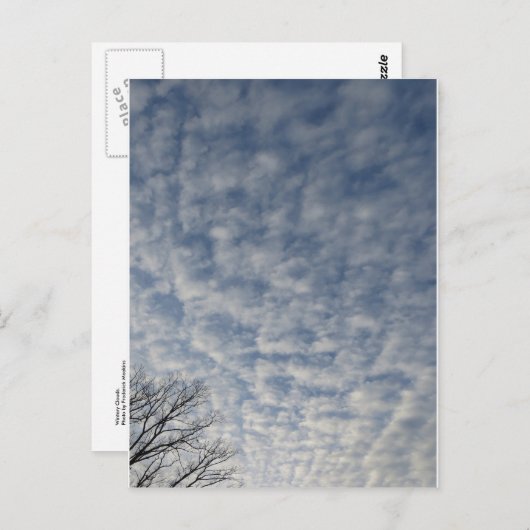 冬の雲 ポストカード (正面/裏面)