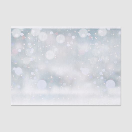 冬の霜と雪の結晶 クリスマス 薄葉紙 (正面)