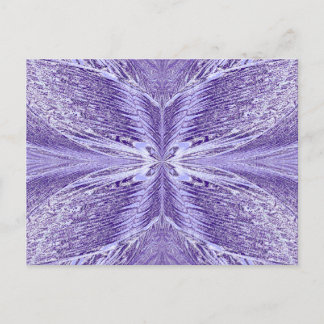 冬の霜の中の蝶 ポストカード