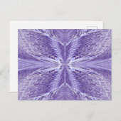 冬の霜の中の蝶 ポストカード (正面/裏面)