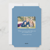 冬の霜の休日のフォトカード シーズンカード (裏面)