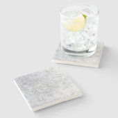 冬の霜の氷結晶の石コースター ストーンコースター (横)