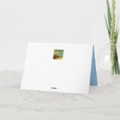 冬の霜の降りたクリスマスカード シーズンカード (裏面)