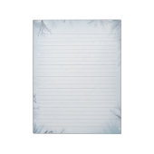 冬の霜の降りたテーマで氷の並んだ ノートパッド (回転)