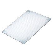 冬の霜の降りたテーマで氷の並んだ ノートパッド (アングル)