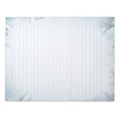 冬の霜の降りたテーマで氷の並んだ ノートパッド (正面)