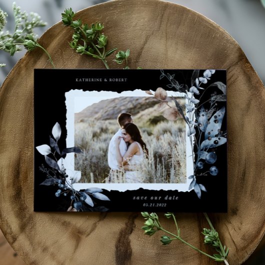 冬の霜の降りたフローラ日付はがきを保存 ポストカード