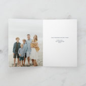 冬の霜の降りた紅葉の写真クリスマス シーズンカード (内部)