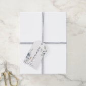 冬の霜の降りた紅葉の楽しいクリスマス ギフトタグ (より糸付き)