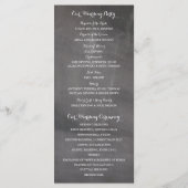 冬の霜の雪のチョークボアセレモニープログラム プログラム (裏面)