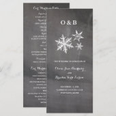 冬の霜の雪のチョークボアセレモニープログラム プログラム (正面/裏面)