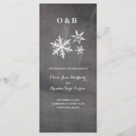 冬の霜の雪のチョークボアセレモニープログラム プログラム