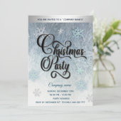 冬の霜の雪の企業の結晶パーティー 招待状 (スタンド正面)