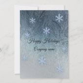 冬の霜の雪の企業の結晶パーティー 招待状 (裏面)