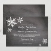 冬の霜の雪 | 結婚s 招待状 (正面/裏面)