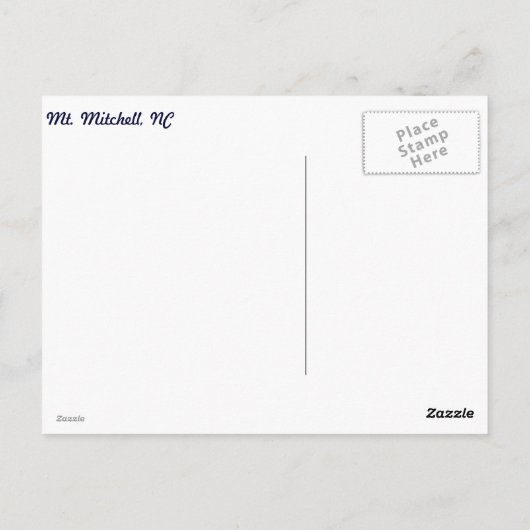 冬の霜 ポストカード (裏面)