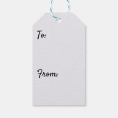 冬の霧サンライズ自然写真 ギフトタグ (裏面)