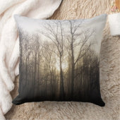 冬の霧サンライズ自然写真 クッション (ブランケット)