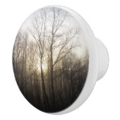 冬の霧サンライズ自然写真 セラミックノブ (右)