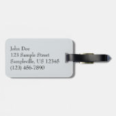 冬の霧サンライズ自然写真 ラゲッジタグ (裏面横)