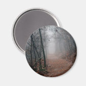 冬の霧 – トレイルのギフトで見える終わりなし マグネット (正面/裏面)