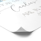 冬の青いクリスマスキャンディの数を推測 ポスター (角)