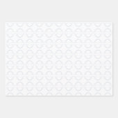 冬の青いスノーフレーク ラッピングペーパーシート (正面2)