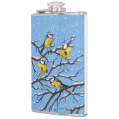 冬の青いティットの鳥 フラスク (左)
