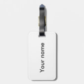 冬の青いティットの鳥 ラゲッジタグ (裏面縦)